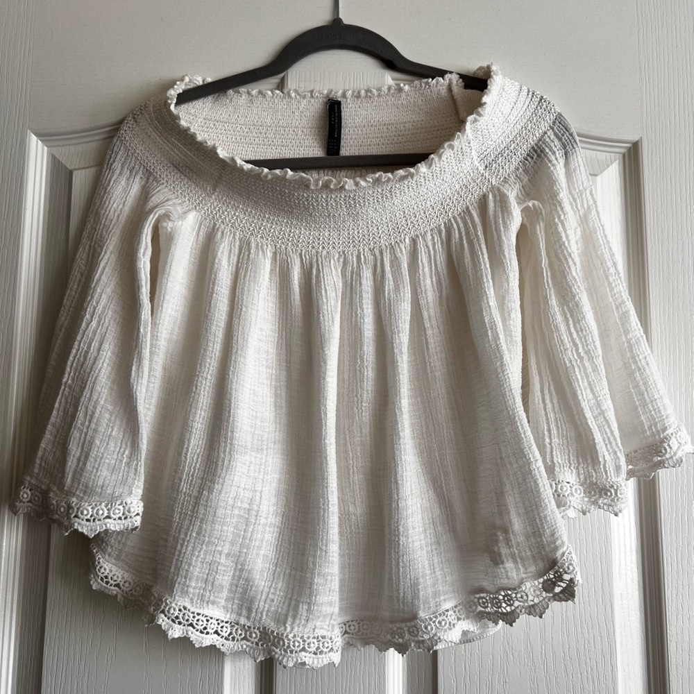 Zara off the shoulder cream too, small.